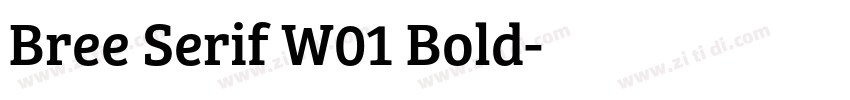 Bree Serif W01 Bold字体转换